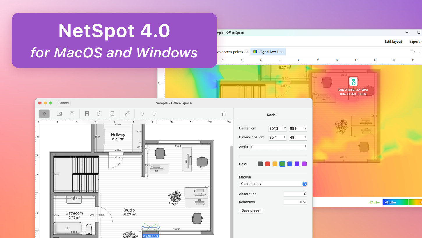 NetSpot 4.0 for Windows and macOS