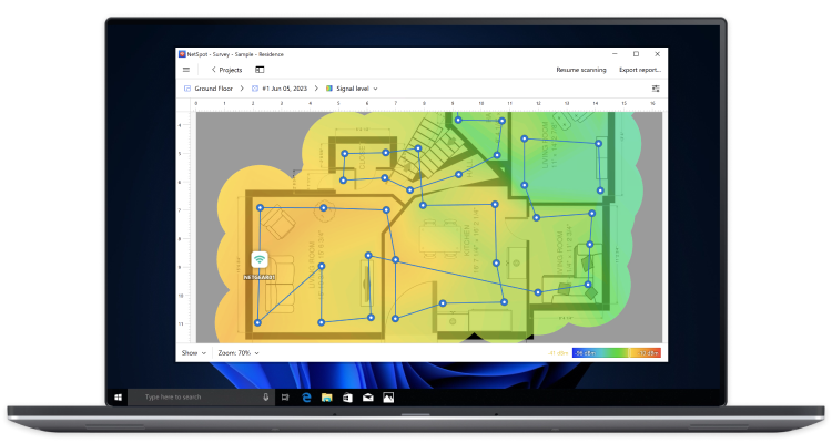 WiFi Analyzer Windows Software — NetSpot