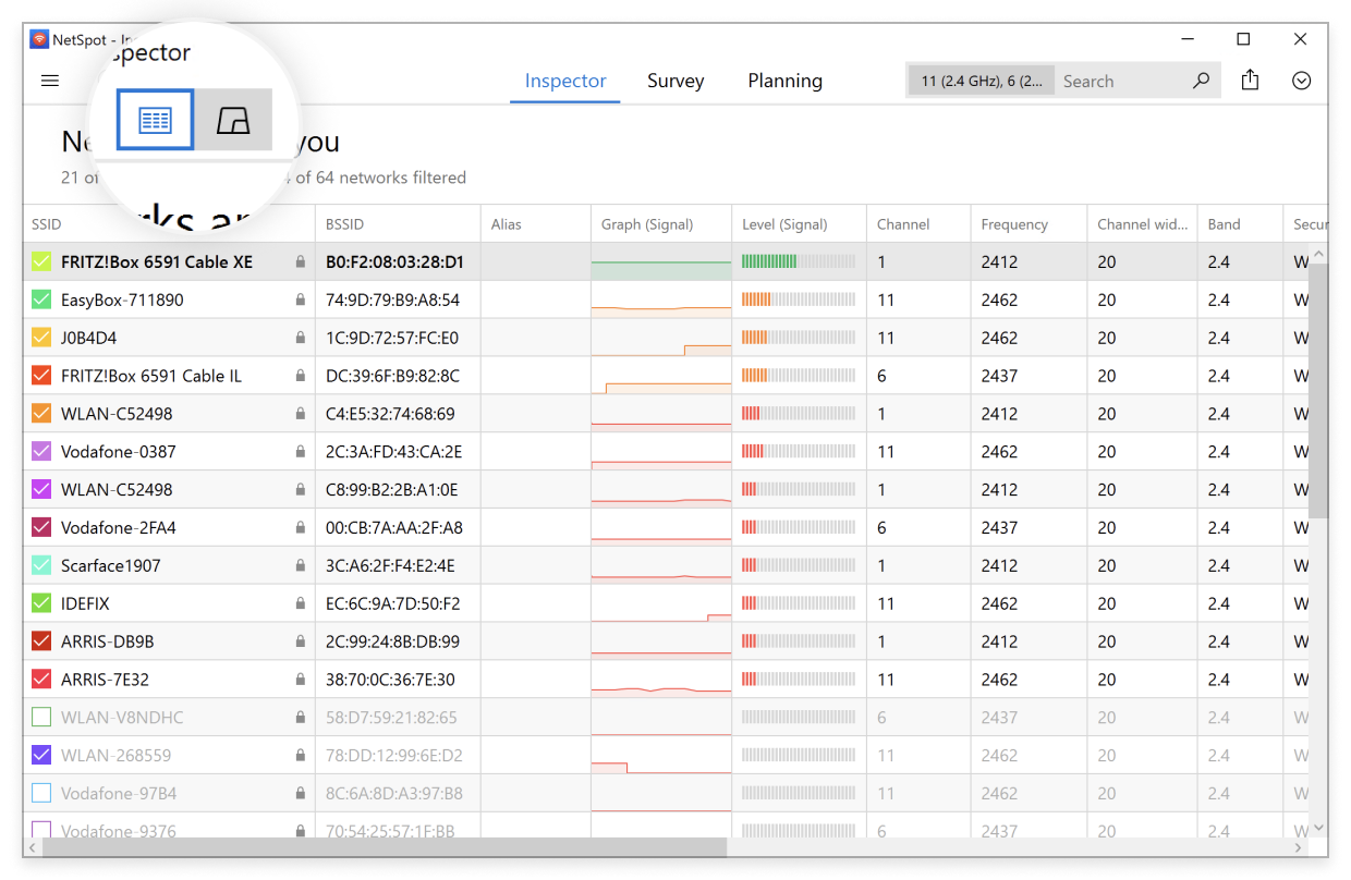 Locating Good Channels and Bad Neighbors with a Wi-Fi Scanner