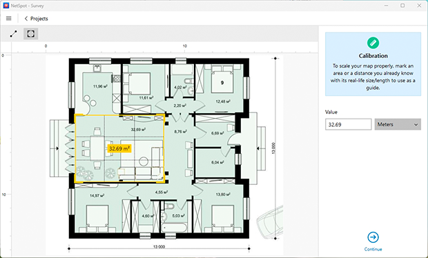 Calibrating the Floor Plan