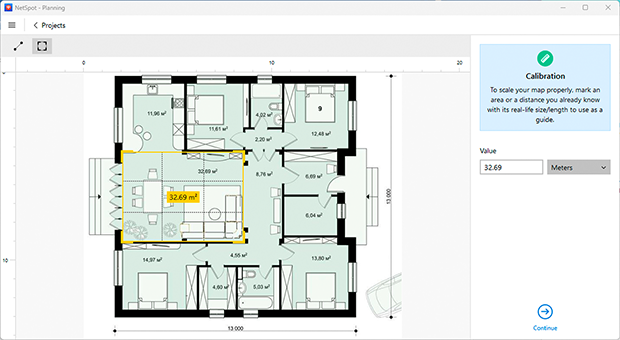 Calibrating the Floor Plan