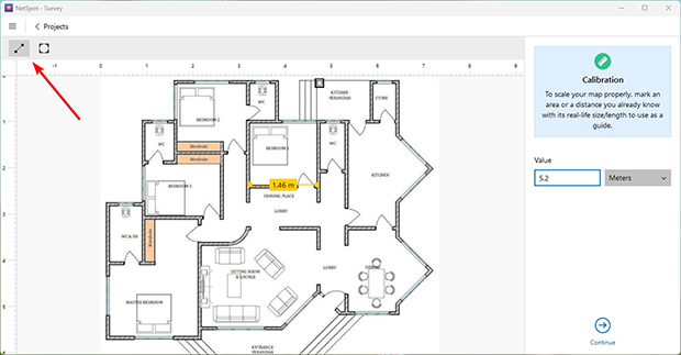 Calibrate the Floor Plan