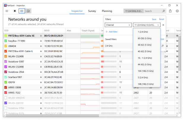 Sort networks by channel Win